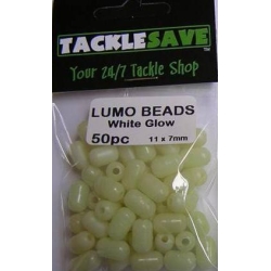 Lumo Beads White Large 50pc